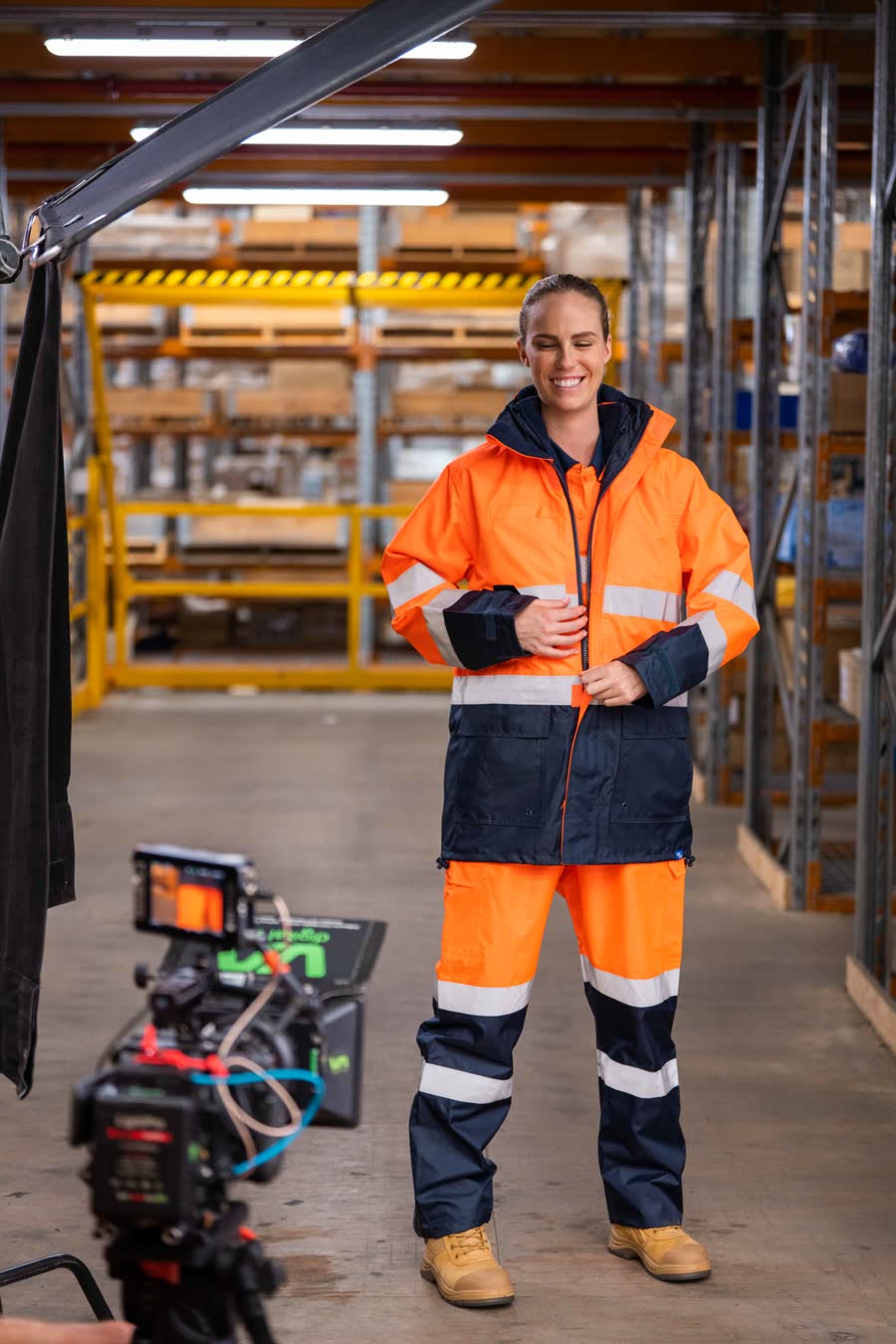 Behind the scenes on the Workhorse workwear shoot